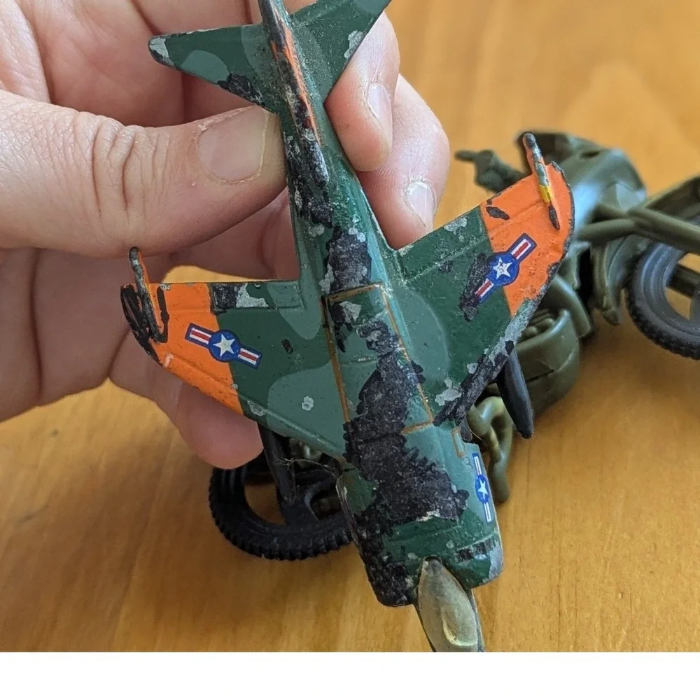 Matchbox Sky Busters Harrier SB 27 US Marines Diecast Military Jet Green Camo